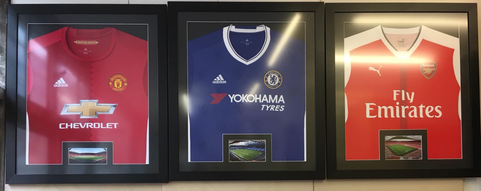 football shirt in frame