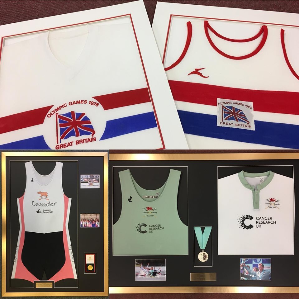 1976 Olympic Games Great British jerseys in white frames